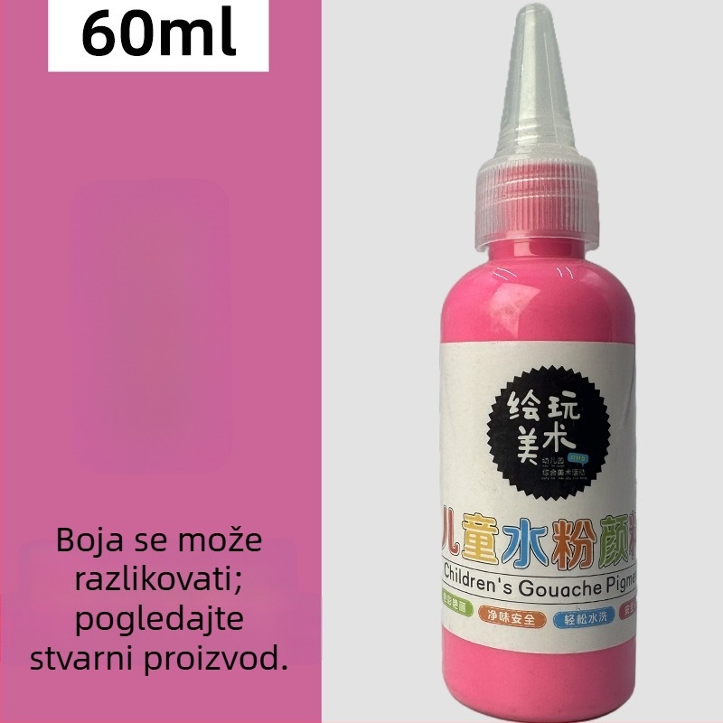 60 ml dječji gouache set za crtanje – perivi, kreativno crtanje prstima, DIY grafiti