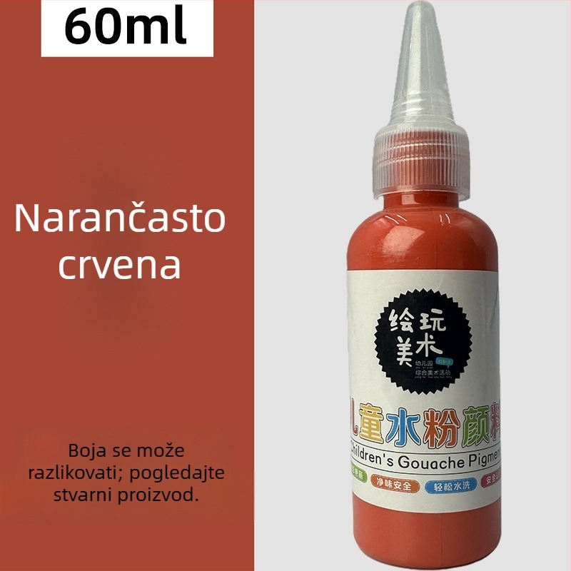 60 ml dječji gouache set za crtanje – perivi, kreativno crtanje prstima, DIY grafiti