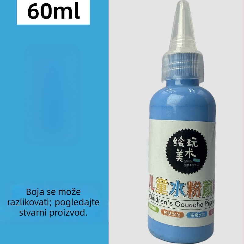 60 ml dječji gouache set za crtanje – perivi, kreativno crtanje prstima, DIY grafiti