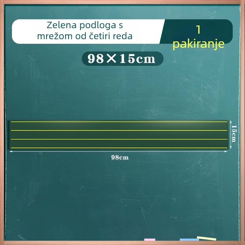  Magnetna ploča za pisanje kredom s Pinyinom i kineskom mrežom znakova, sedam odjeljaka, četiri reda, magnetsko didaktičko pomagalo