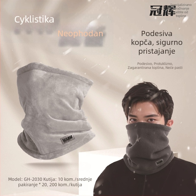 Guanhui zimska maska s zaštitom za uši i pokrivačem glave — topla, debela maska za lice za biciklizam i skijanje, unisex