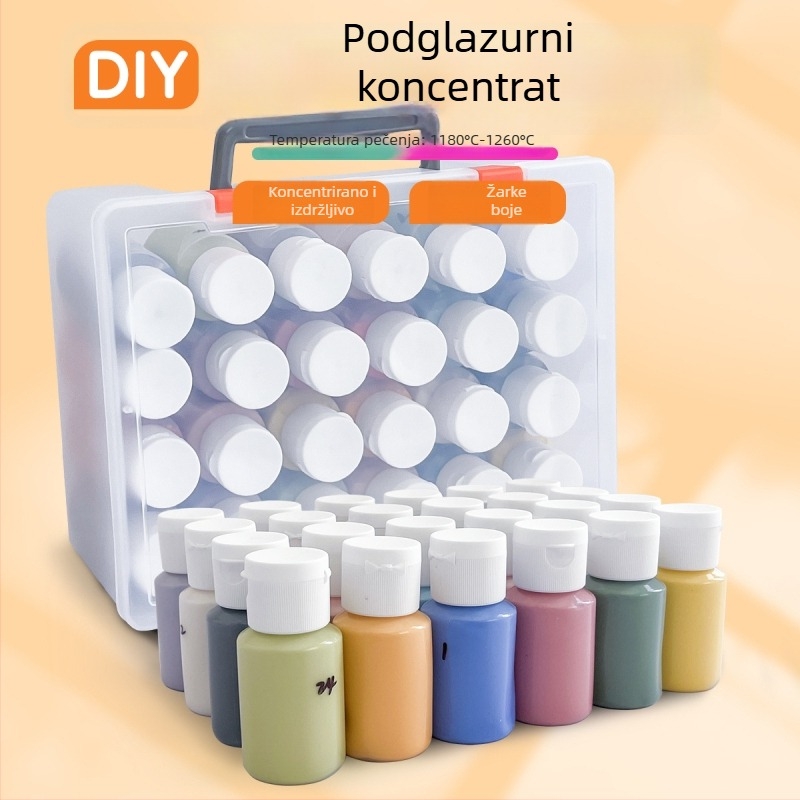 Hai Aohua Boja za podglazovanje keramike — koncentrat boje za podglazuru, srednja temperatura, 60 ml