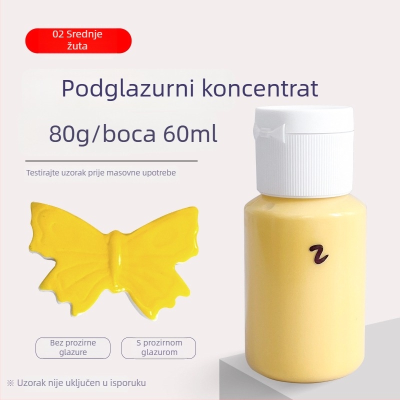 Hai Aohua Boja za podglazovanje keramike — koncentrat boje za podglazuru, srednja temperatura, 60 ml