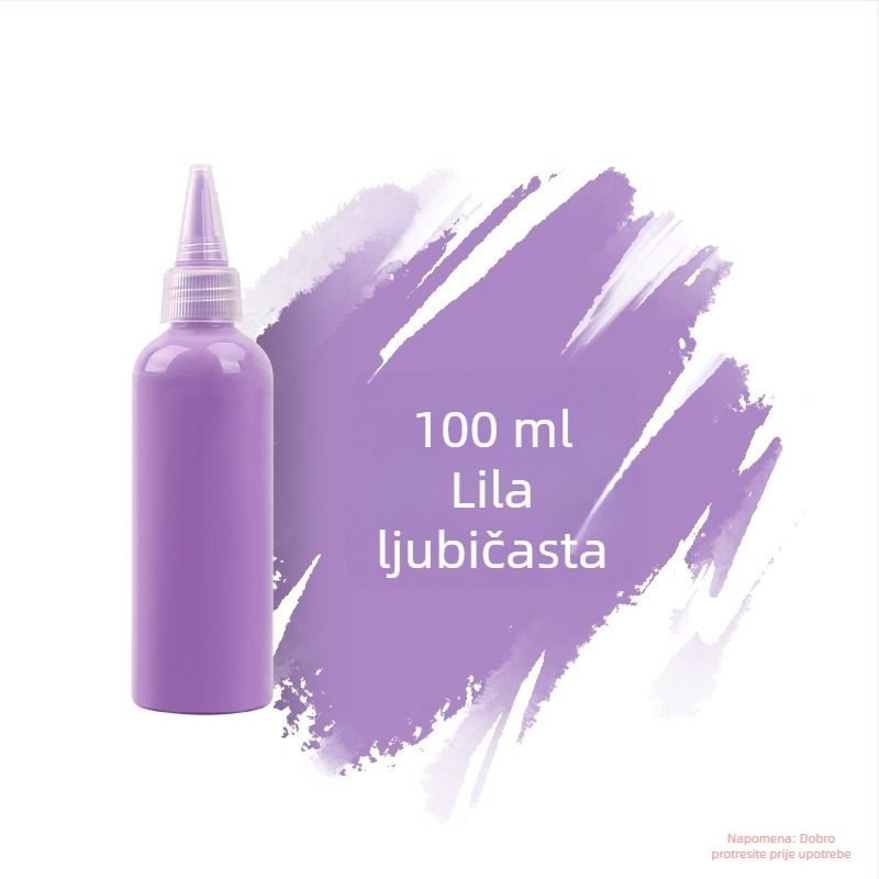 Set akrilnih boja 100 ml za djecu – vodootporne boje za gipsanu lutku, akvarel i gouache, DIY slikanje