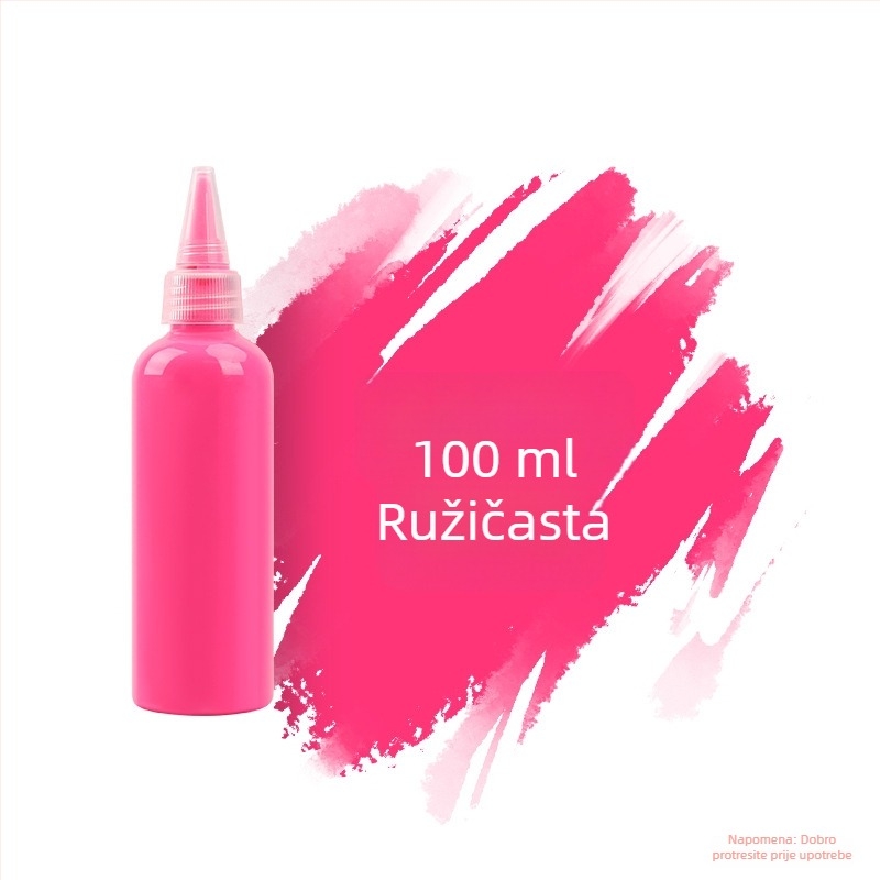 Set akrilnih boja 100 ml za djecu – vodootporne boje za gipsanu lutku, akvarel i gouache, DIY slikanje
