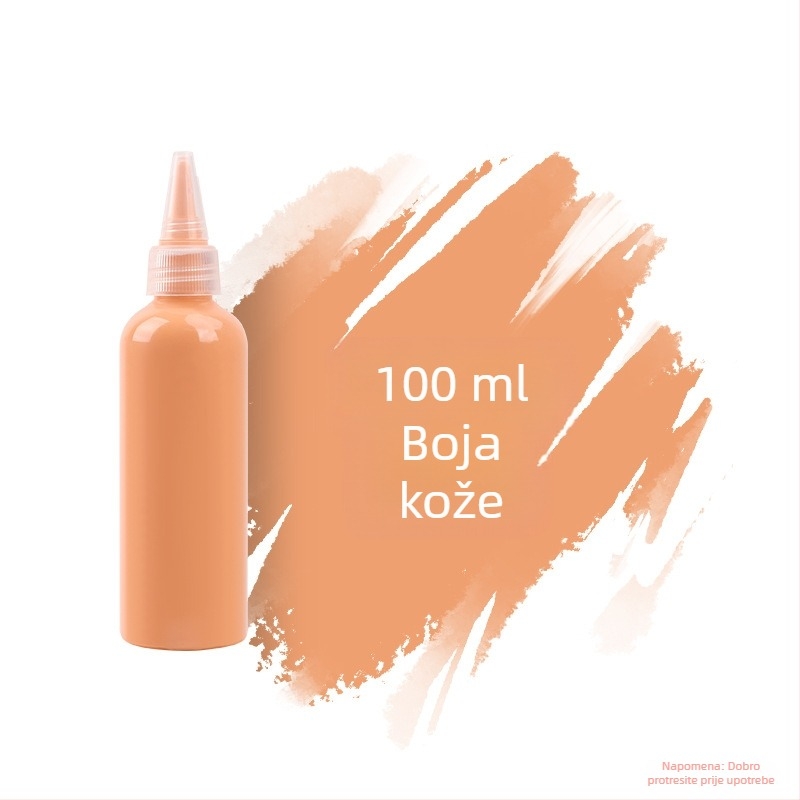 Set akrilnih boja 100 ml za djecu – vodootporne boje za gipsanu lutku, akvarel i gouache, DIY slikanje