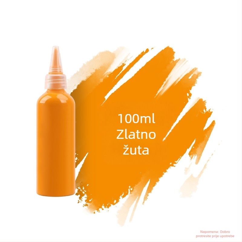 Set akrilnih boja 100 ml za djecu – vodootporne boje za gipsanu lutku, akvarel i gouache, DIY slikanje