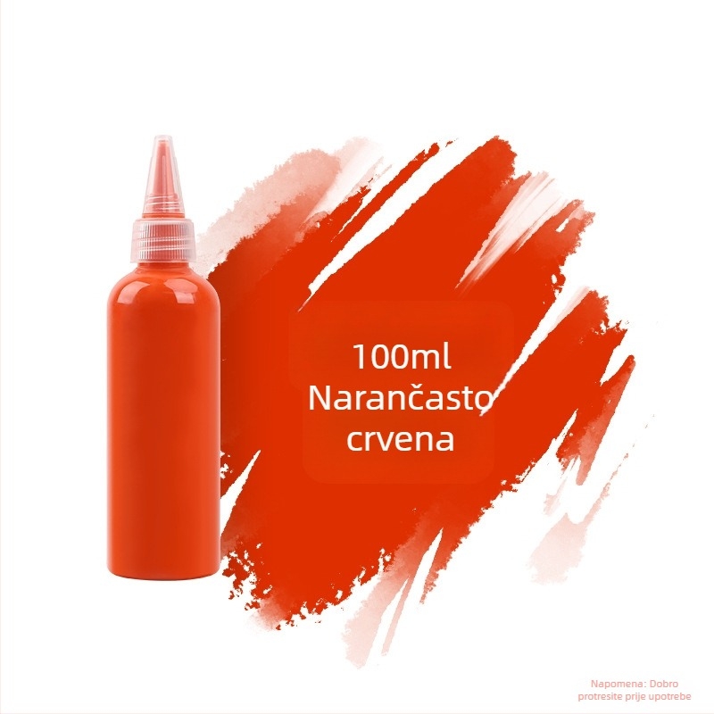 Set akrilnih boja 100 ml za djecu – vodootporne boje za gipsanu lutku, akvarel i gouache, DIY slikanje