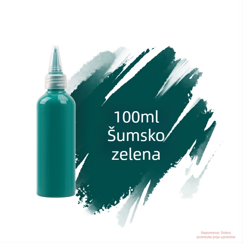 Set akrilnih boja 100 ml za djecu – vodootporne boje za gipsanu lutku, akvarel i gouache, DIY slikanje