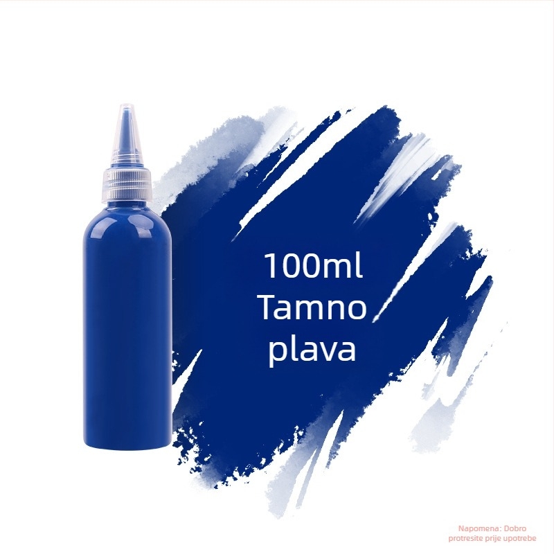Set akrilnih boja 100 ml za djecu – vodootporne boje za gipsanu lutku, akvarel i gouache, DIY slikanje