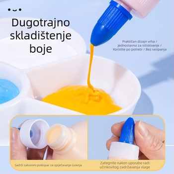 500 ml bočica akrilne boje za lutke od gipsa i keramike sa slamnatim šeširom