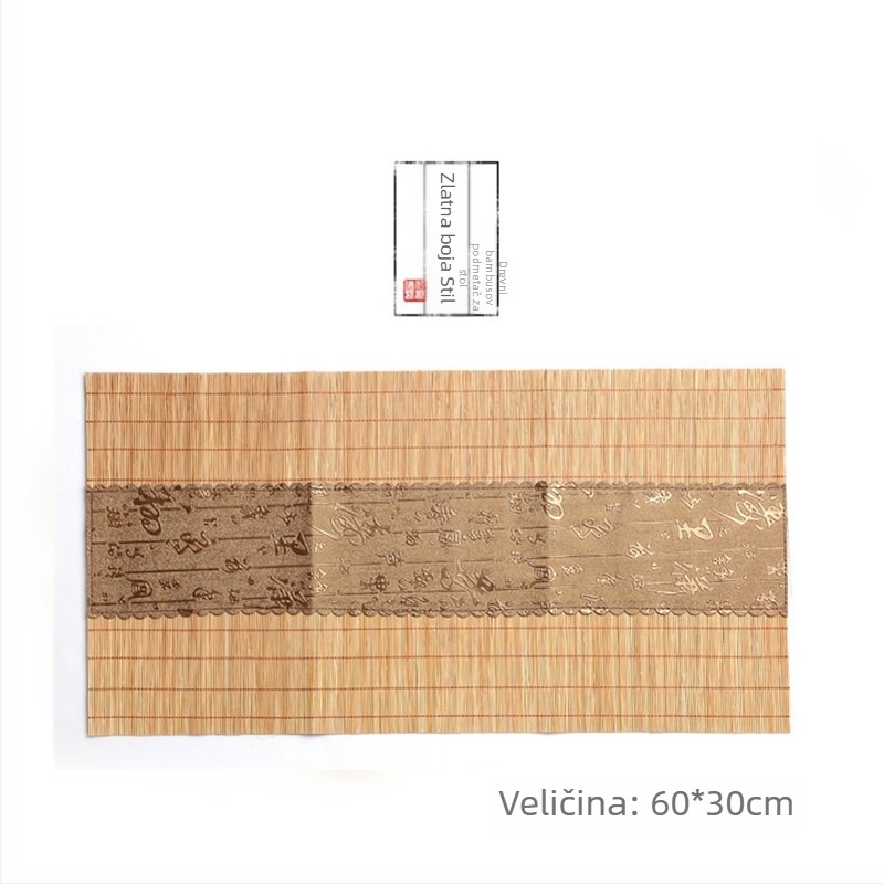 Bambusni stolni runner za čaj, zen dizajn, mat za suho zaparivanje čaja, japanski stil čajne trgovine, dodaci za čajnu ceremoniju, tkanina za stol i zavjesa za čaj