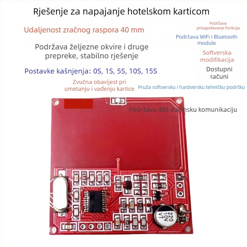 Rješenje čip mikrokontrolerom za izvlačenje napajanja s kartice; dizajn i razvoj PCB-a