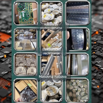 Reciklirani čipovi IC i moduli komunikacijskih IC, zaliha elektroničkih IC i integriranih sklopova