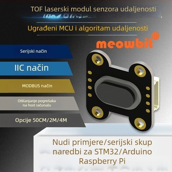 TOF050F 200F400F laserski senzor za udaljenost, modul MODBUS IIC, serijski izlaz više načina rada