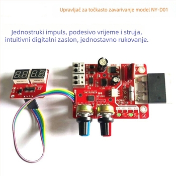 NY-D01 Ploča za upravljanje strojem za zavarivanje točkom, s digitalnim zaslonom, regulacijom vremena i struje — kontroler transformatora