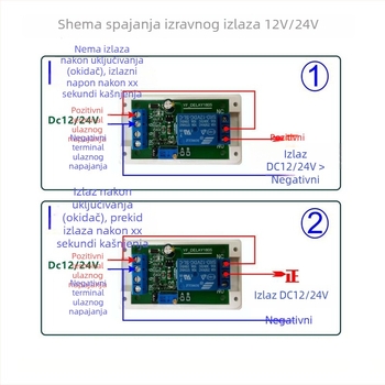 Automobilsko relej s kašnjenjem uključivanja, 12V–24V, automatsko aktiviranje, pokretanje/gašenje, zaštita baterije, sprječavanje ponovnog pokretanja