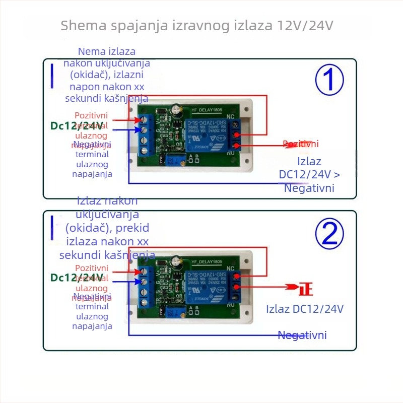 Automobilsko relej s kašnjenjem uključivanja, 12V–24V, automatsko aktiviranje, pokretanje/gašenje, zaštita baterije, sprječavanje ponovnog pokretanja