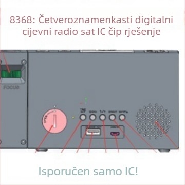 DL8368: LED prikaz vremena s četiri znamenke – IC čip za projekcijski budilnik s radiom
