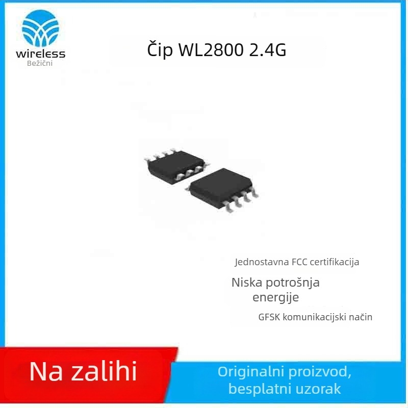 WL2800 2.4G bežični transceiver čip u SOP8 kućištu, zamjenjuje WL2400 ugrađeni transceiver