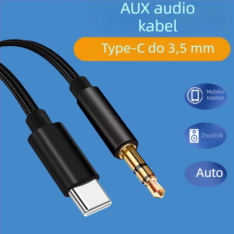 Kabel Type-C na 3,5 mm AUX za Huawei, Oppo i Vivo mobitele, slušalice i auto