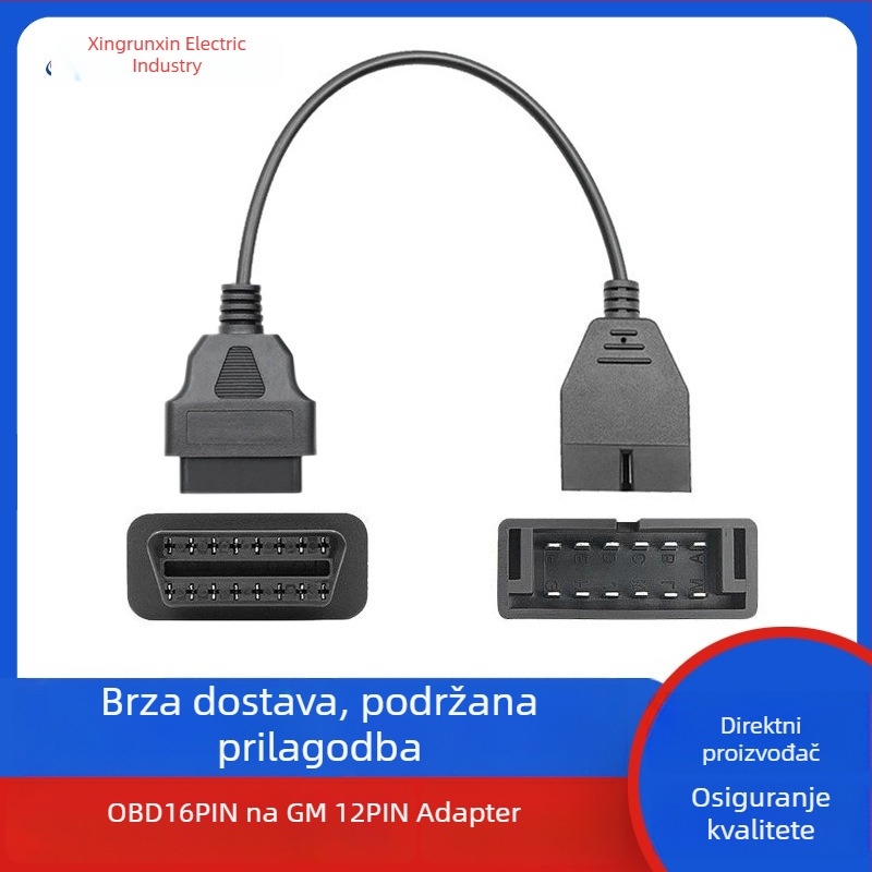 OBD2 kabel GM12-pin na 16-pin, univerzalni auto dijagnostički kabel