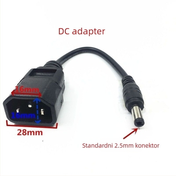 DC priključni adapter za električno vozilo s litijskom baterijom i kabelom za punjenje