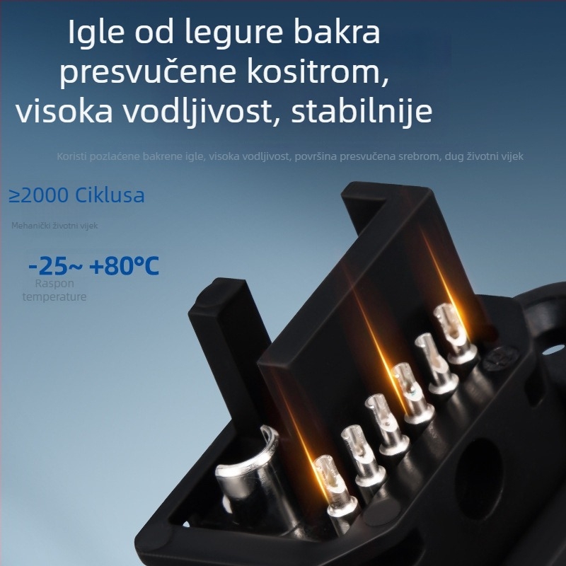 Dongxun 2+4‑pin EV priključak za punjenje, muški i ženski Dx-Dy-R840 AGM vodootporan