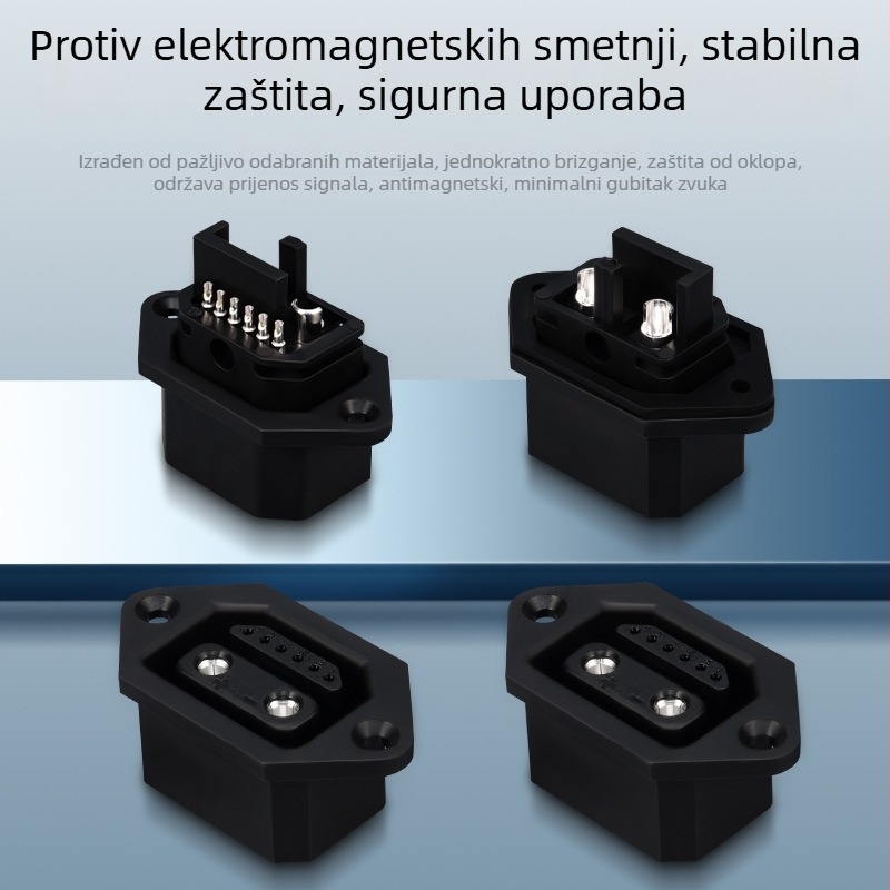 Dongxun 2+4‑pin EV priključak za punjenje, muški i ženski Dx-Dy-R840 AGM vodootporan