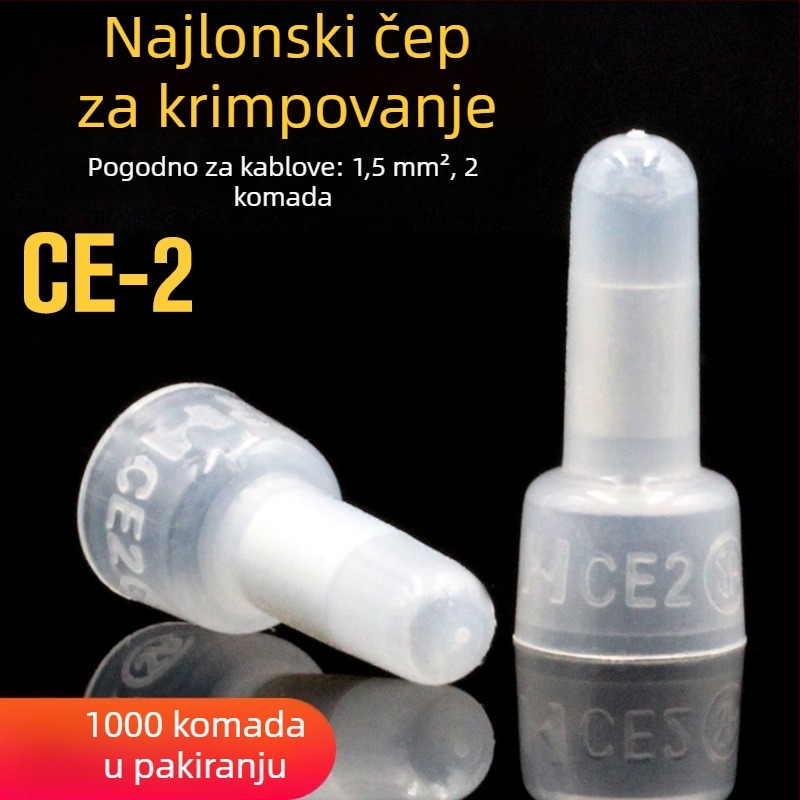 Najlonska krimp kapica za kabel, zatvoren terminal CE-1 CE-2 CE-5X