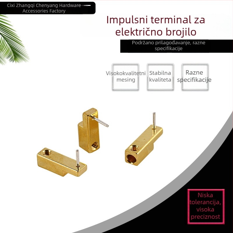 Pulzni terminal za mjerač, bakrena kolona i bakreni umetnuti kontakt
