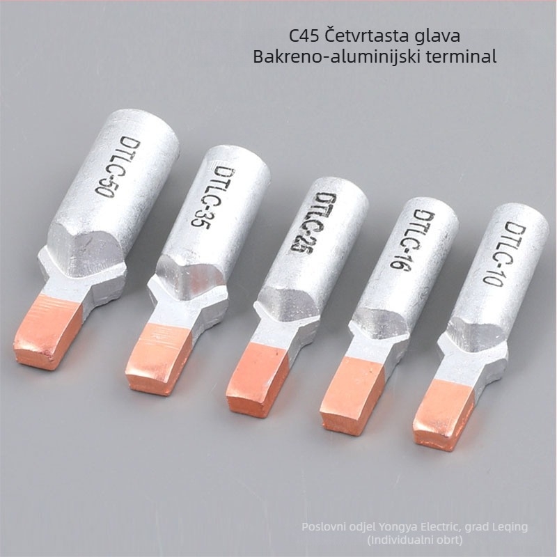 DTLC četvrtaste glave bakreno-aluminijski pinovi za prekidač DTD, potpuno bakreni pin 10/70