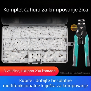 Caps press-fit, zatvoren završni priključak, kapica nipple CE-1x2x5x za spajanje žica