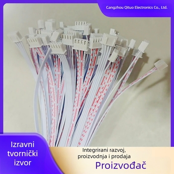 4-pinski kabel s muško-ženskim konektorima, 2,54 mm, paralelni crveno-bijeli vodiči