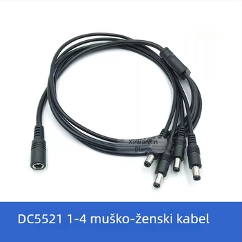 Kabel napajanja za LED trake 12V s DC5521 konektorom, podjela 1 na 2 i 1 na 3, ženski-muški