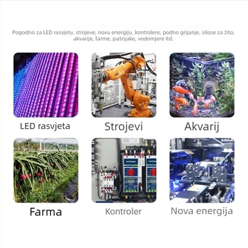 M12 najlonsko-gumeni vodootporni kabel za modul ulične rasvjete, nadzor i komunikaciju, F-tip vodootporna linija