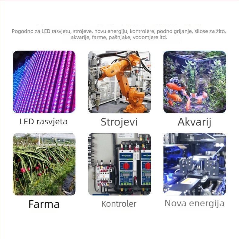 M12 najlonsko-gumeni vodootporni kabel za modul ulične rasvjete, nadzor i komunikaciju, F-tip vodootporna linija