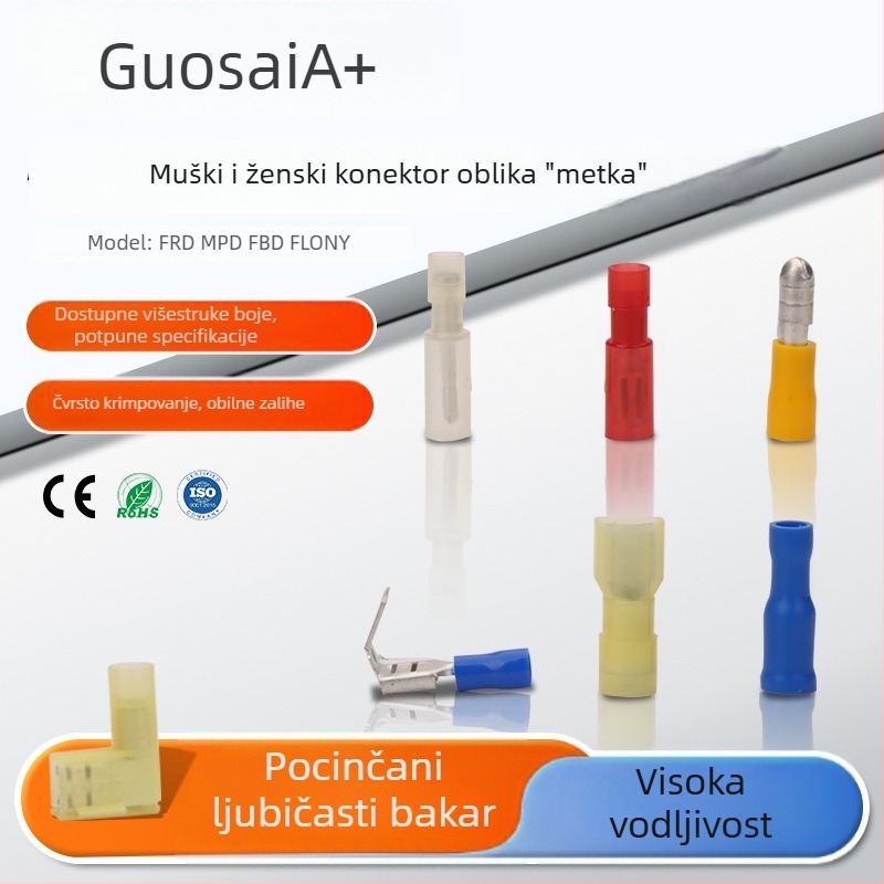 FRD 1.25-156 Ženski terminal s oblikom kugle, PVC potpuno izoliran