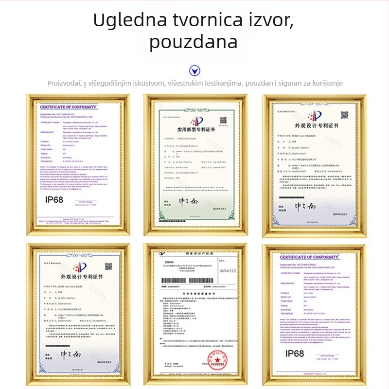 Y03-Y vodootporan trostruki konektor za svjetlosne module s vodičima 2/3/4/5/6, nylon glavom konektora