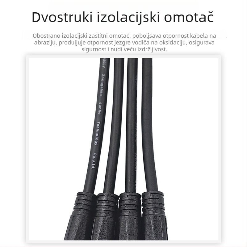 Y03-Y vodootporan trostruki konektor za svjetlosne module s vodičima 2/3/4/5/6, nylon glavom konektora