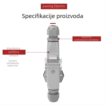 CHYQJX HA-003 Pravokutni avijacijski konektor, utikač i utičnica, 4/5/6/8 jezgri, muški i ženski, teški spojni konektor