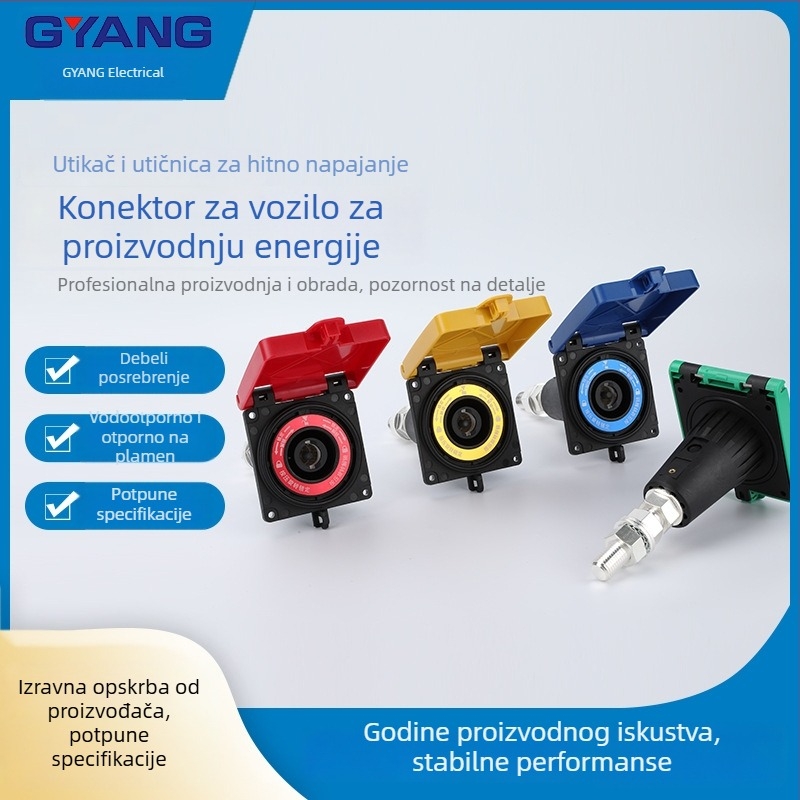 Niskonaponski konektor vozila za generator, brzi priključak za mobilno napajanje, pristup nužnom napajanju 630A/400A