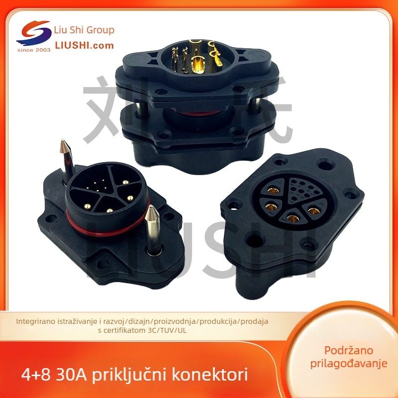 4+8 30A stog konektori za baterije za pohranu energije i paralelna priključna utičnica