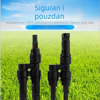 MC4 fotonaponski konektor, T-tip, 3-putni za sunčane panele