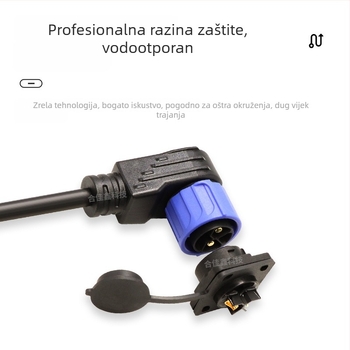M23 priključak za bateriju dijeljenog električnog bicikla, 3+5 pinova, Li-ion baterija automobilski konektor, ženski priključak za punjenje i pražnjenje