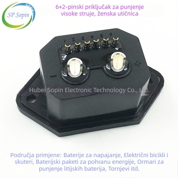 Napojni konektor 2+4, muški i ženski, za visoku snagu punjenja i pohranu energije