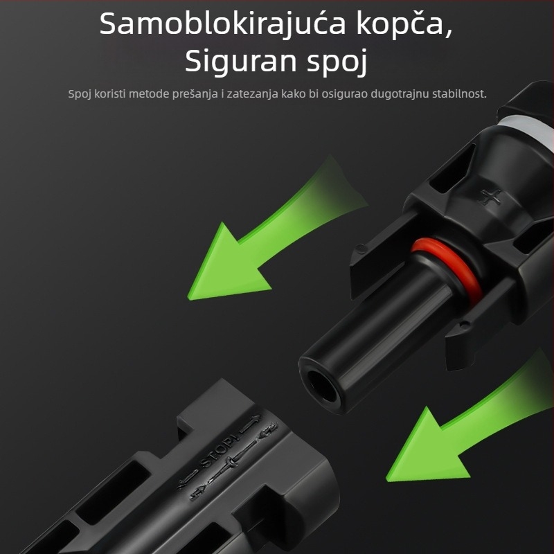 MC4 fotonaponski konektor, vodootporan utikač za solarni panel, IP68, inverter