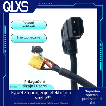 Kabel konverzije litijijske baterije s muškim krajem 2+6 za stanice za punjenje i zamjenu baterija