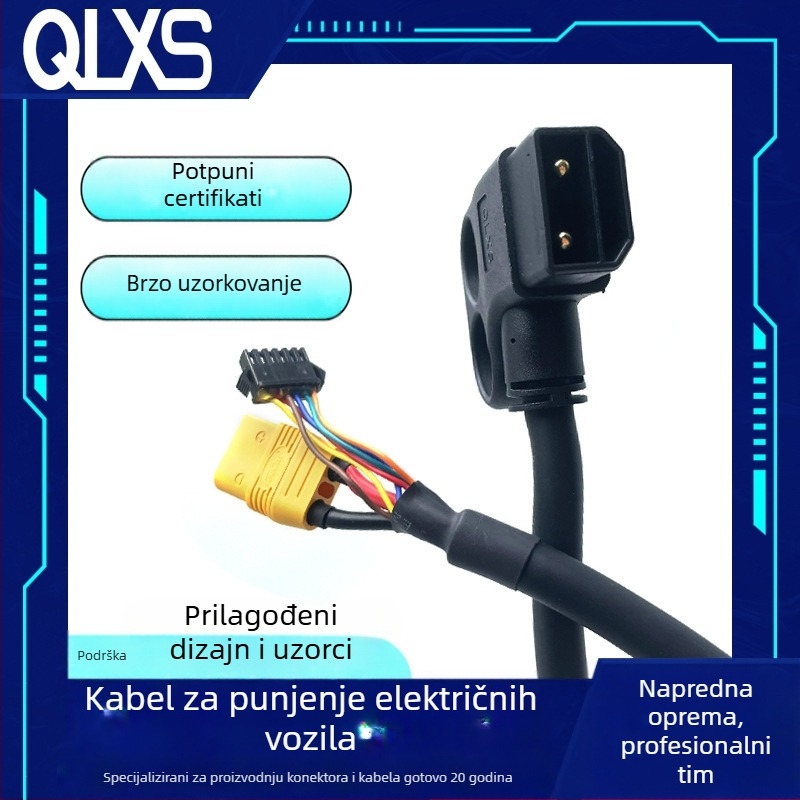 Kabel konverzije litijijske baterije s muškim krajem 2+6 za stanice za punjenje i zamjenu baterija