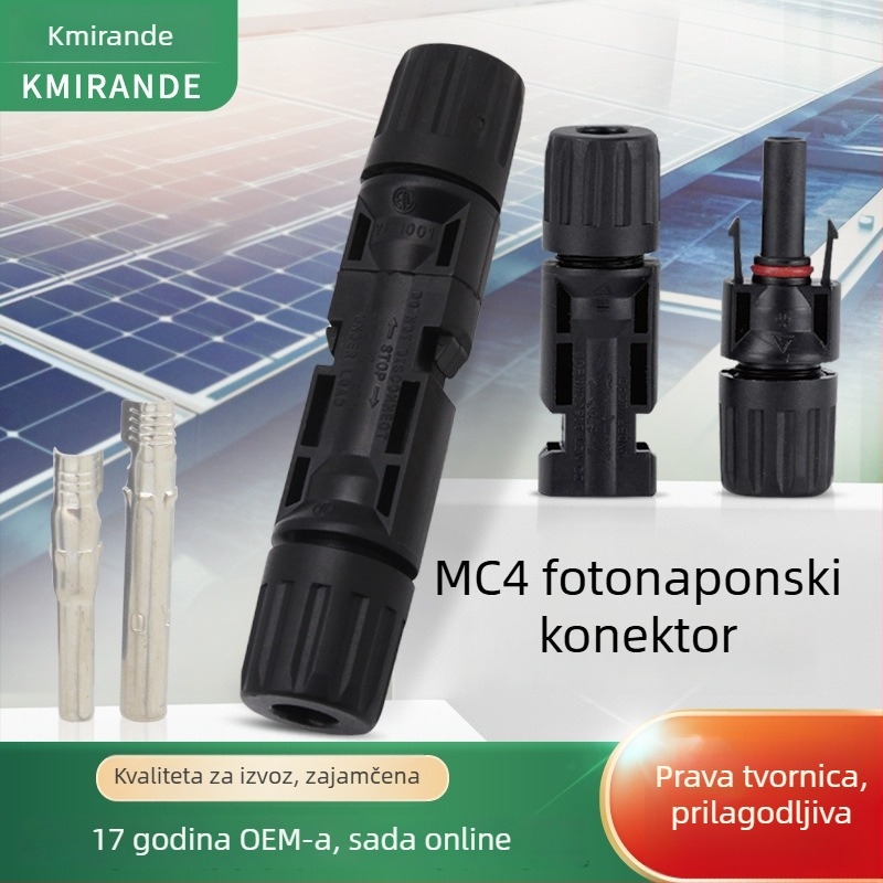 MC4 fotonaponski konektor — IP67 vodootporan muški i ženski priključak za solarne ploče